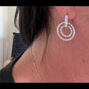 Silver Circle Earrings